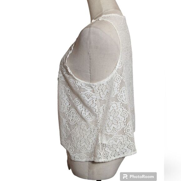 Kimchi Blue White Lace Tie Top - Picture 4 of 8